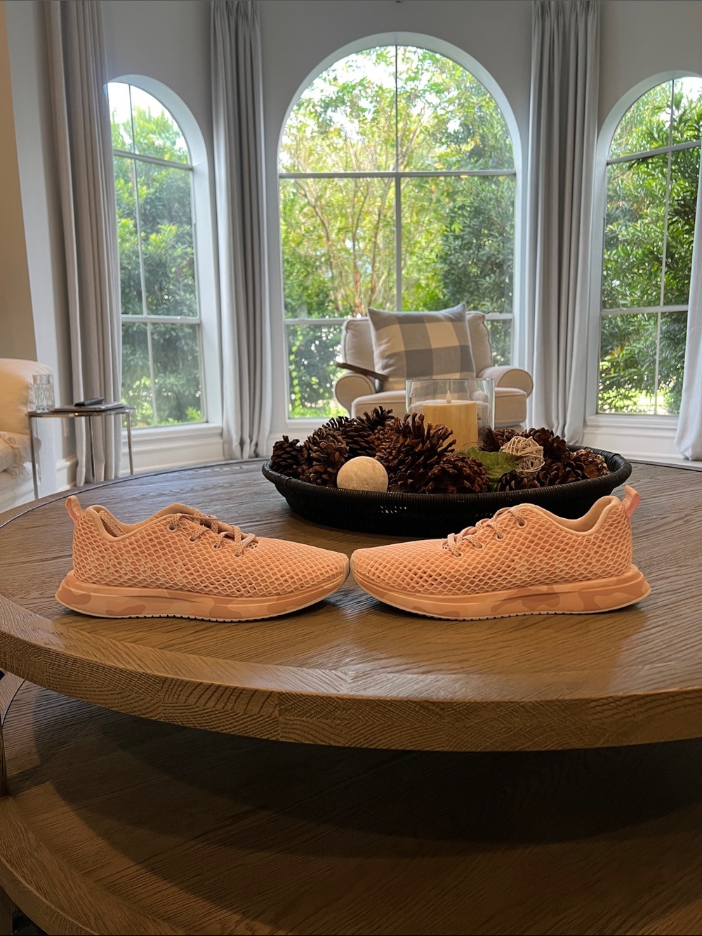 NOBULL Women's Pink Mesh Training Sneakers